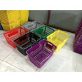 Hot sales shopping baskets for sale, plastic baskets with handles,shopping baskets with wheels